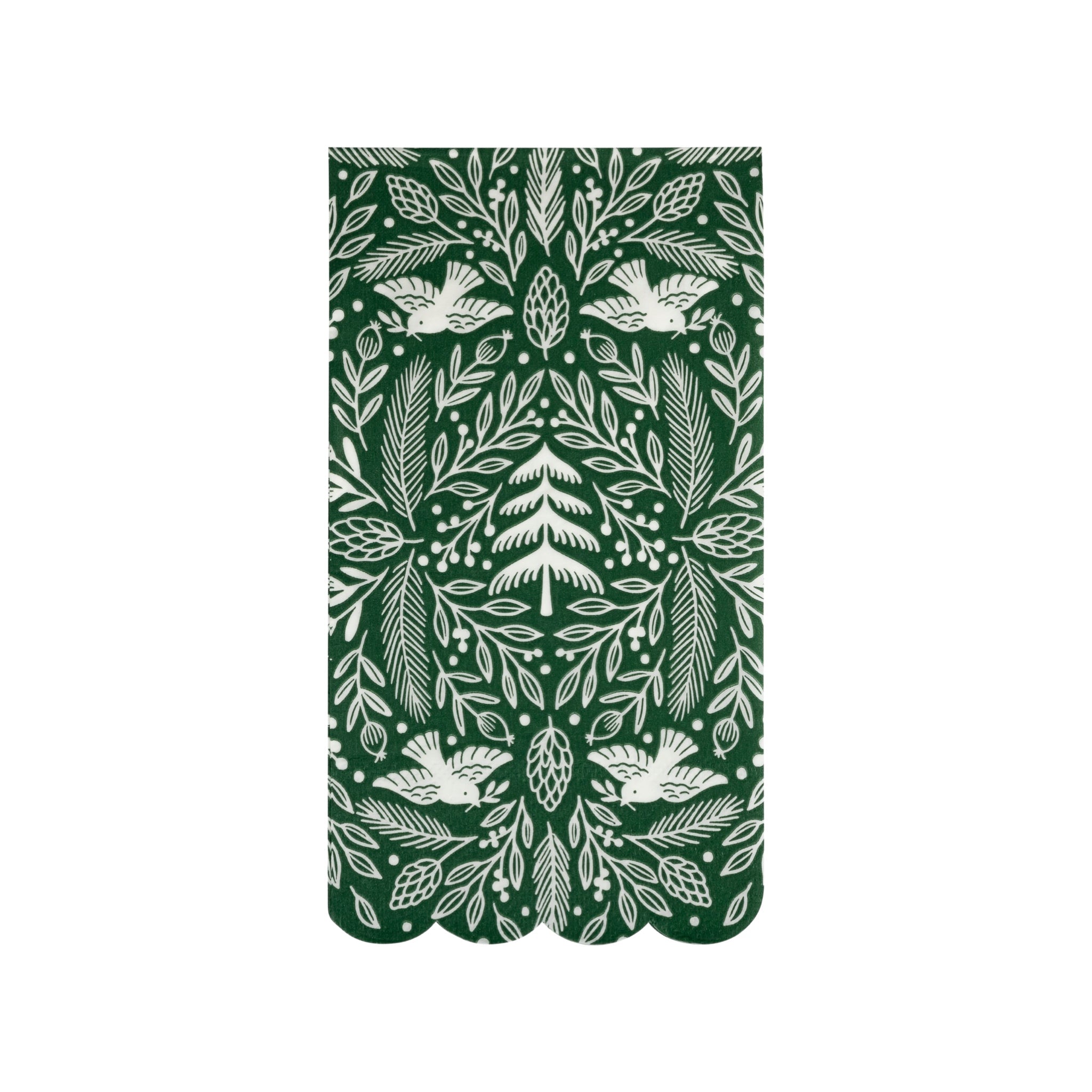 Woodland Scalloped Dinner Napkins - bubblegum market