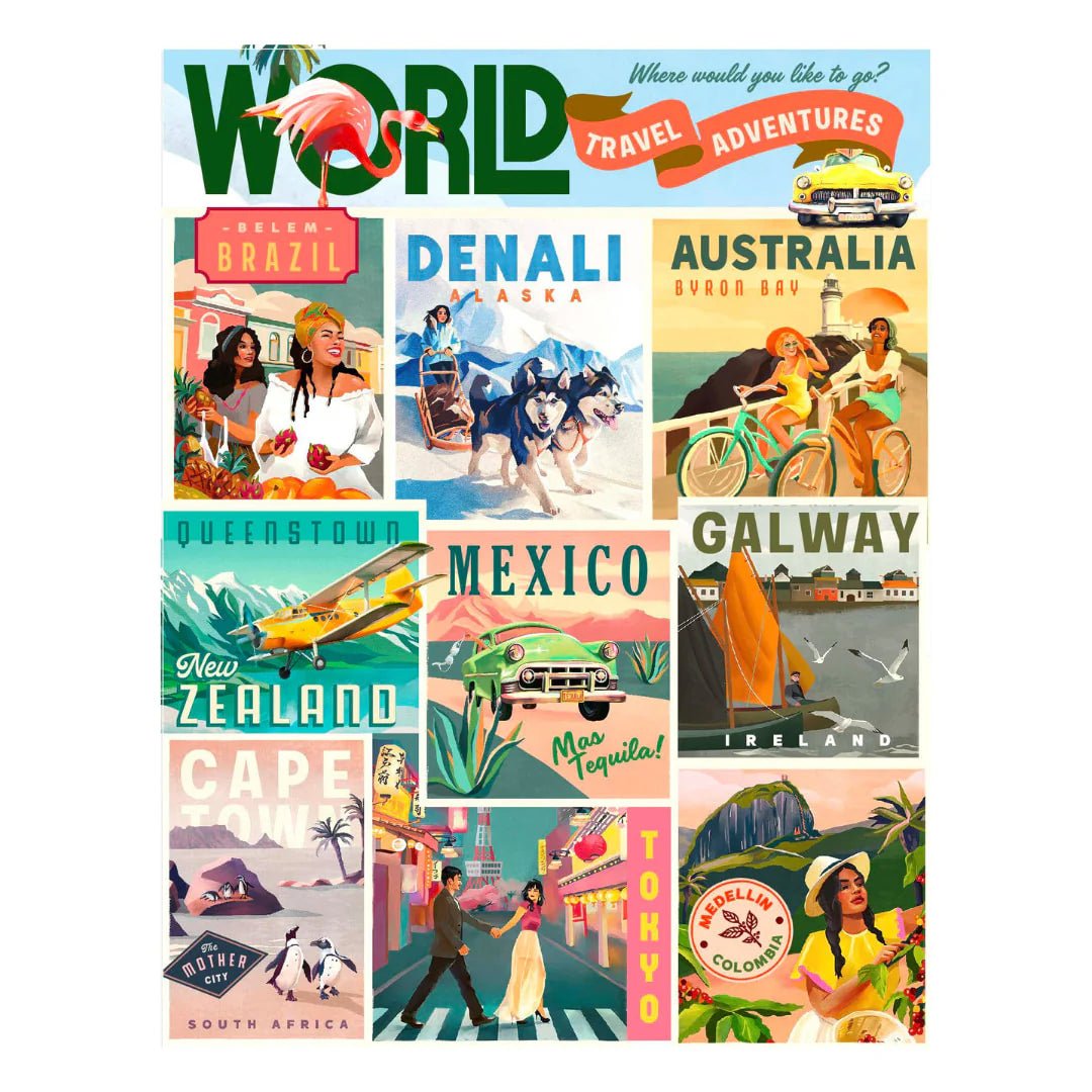 World Travel Adventures: 1000 - Piece Puzzle - bubblegum market