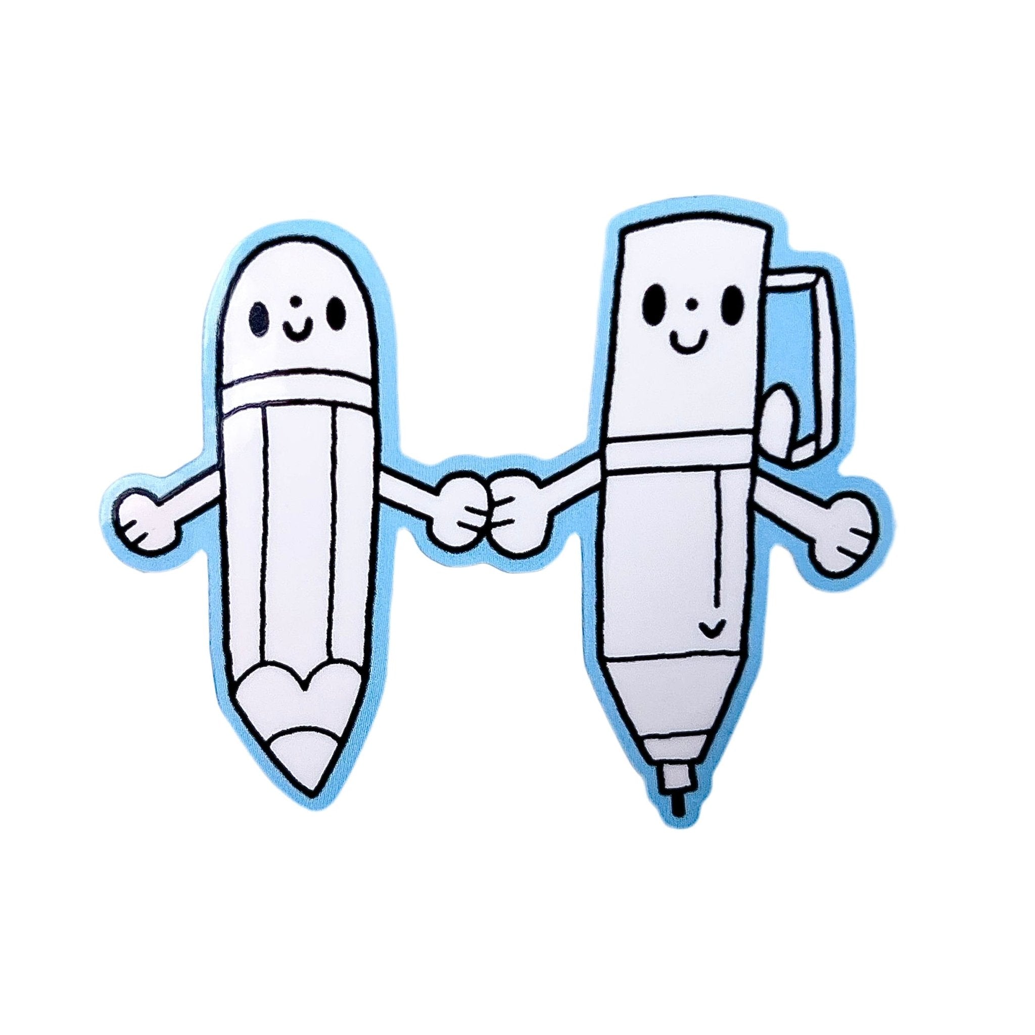Writing Buddies Vinyl Sticker - bubblegum market