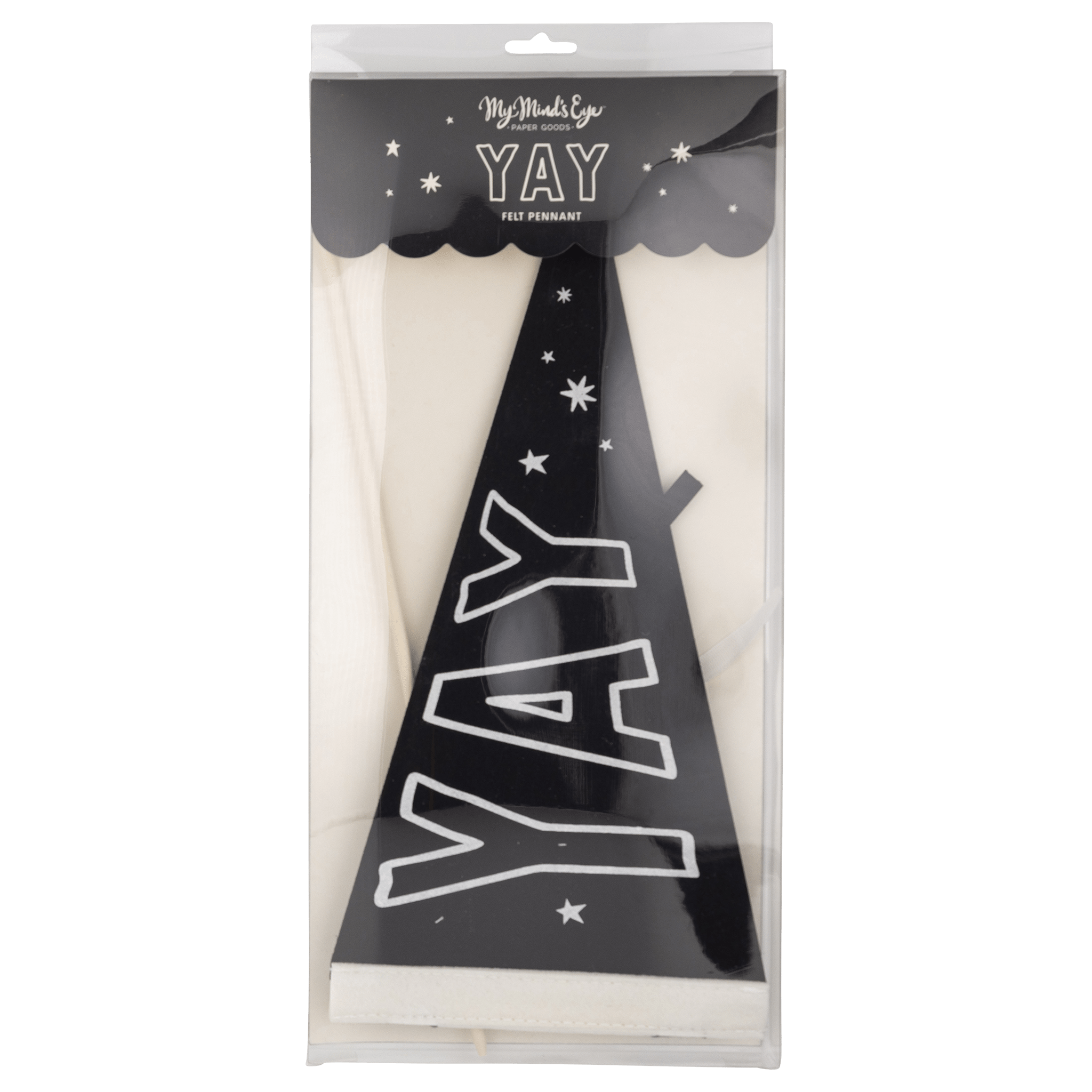 YAY Graduation Felt Pennant Banner - bubblegum market