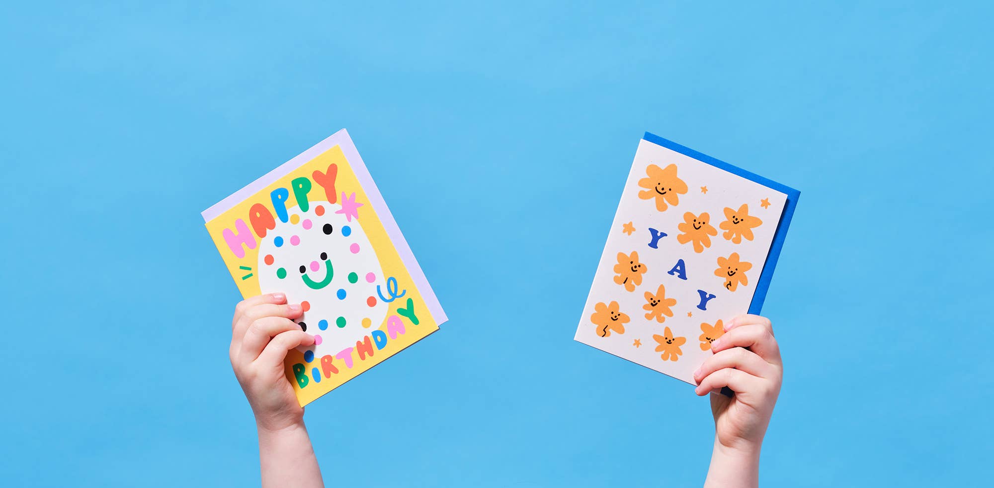 'Yay Stars' Kids Birthday Greeting Card - bubblegum market