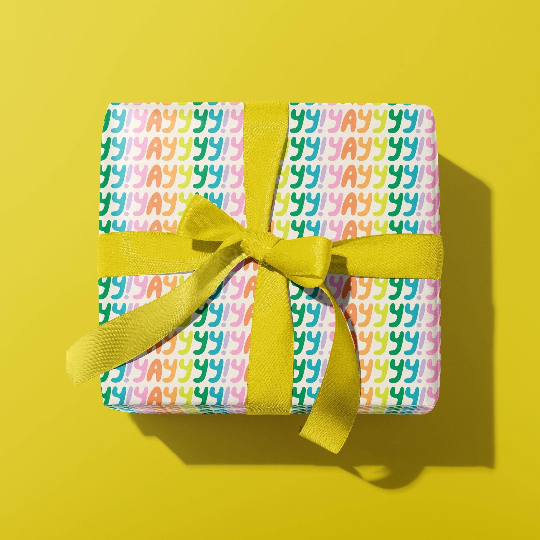 Yayyyy Gift Wrap Sheet - bubblegum market