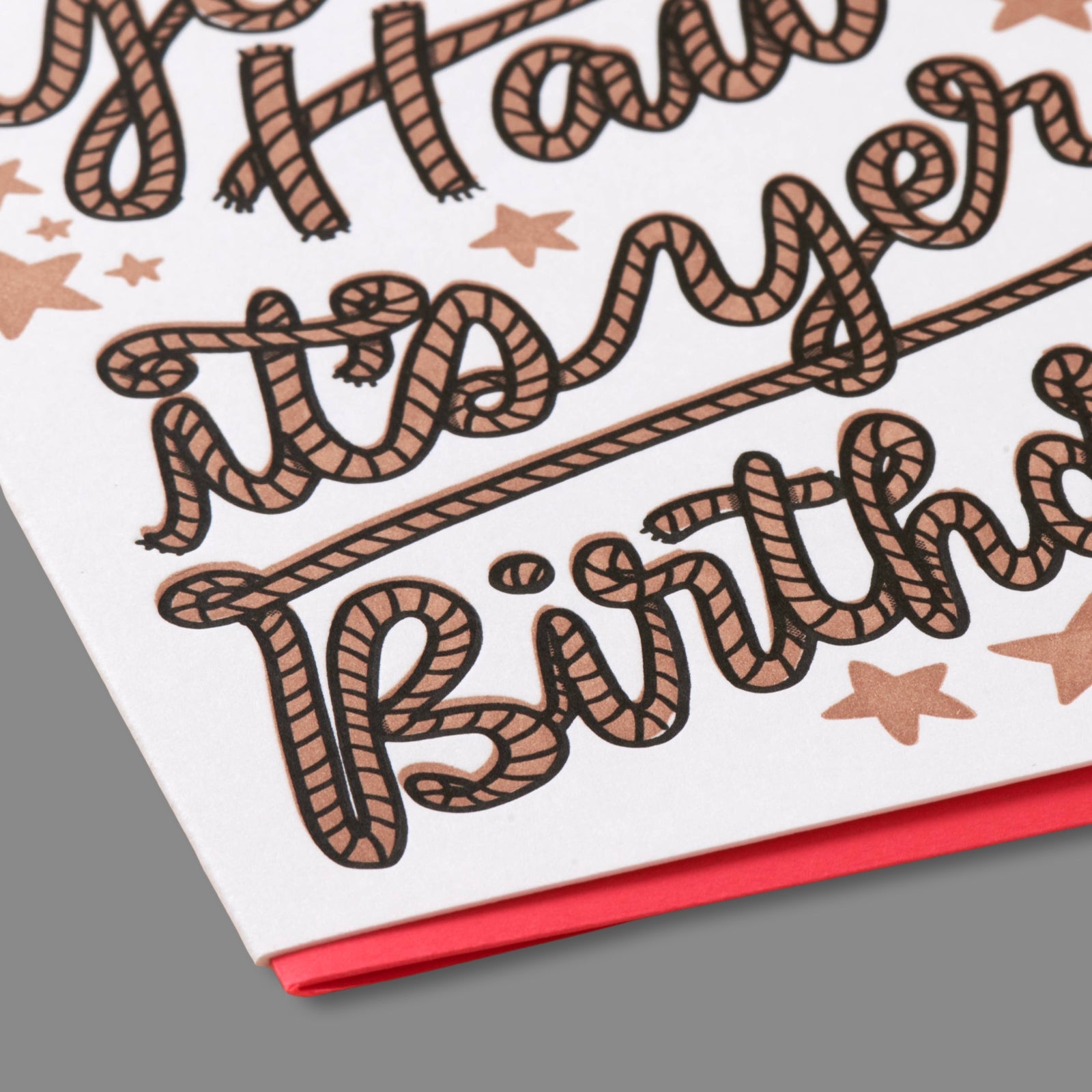 Yee Haw Letterpress Birthday Greeting Card - bubblegum market