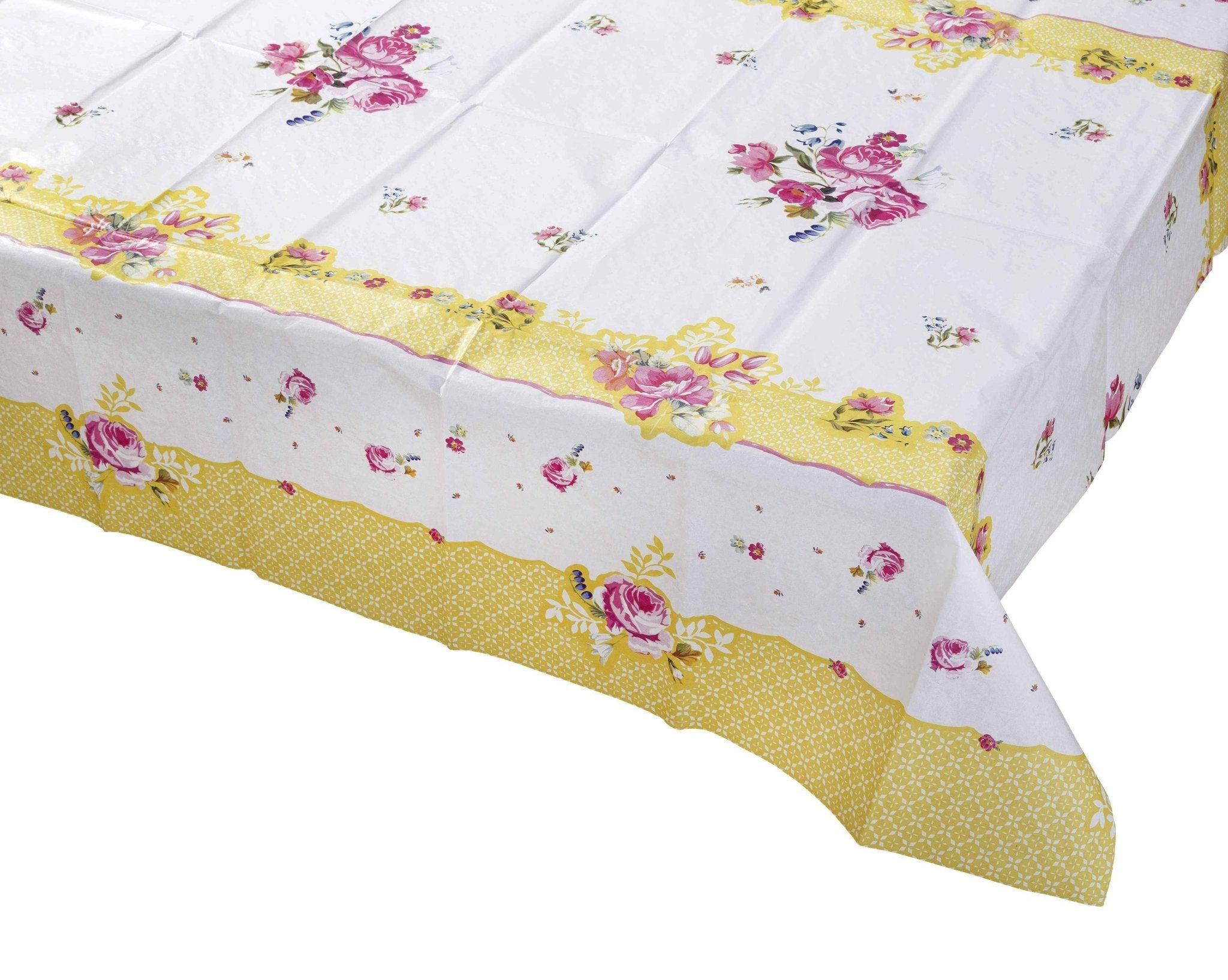 Yellow Floral Table Cover - bubblegum market