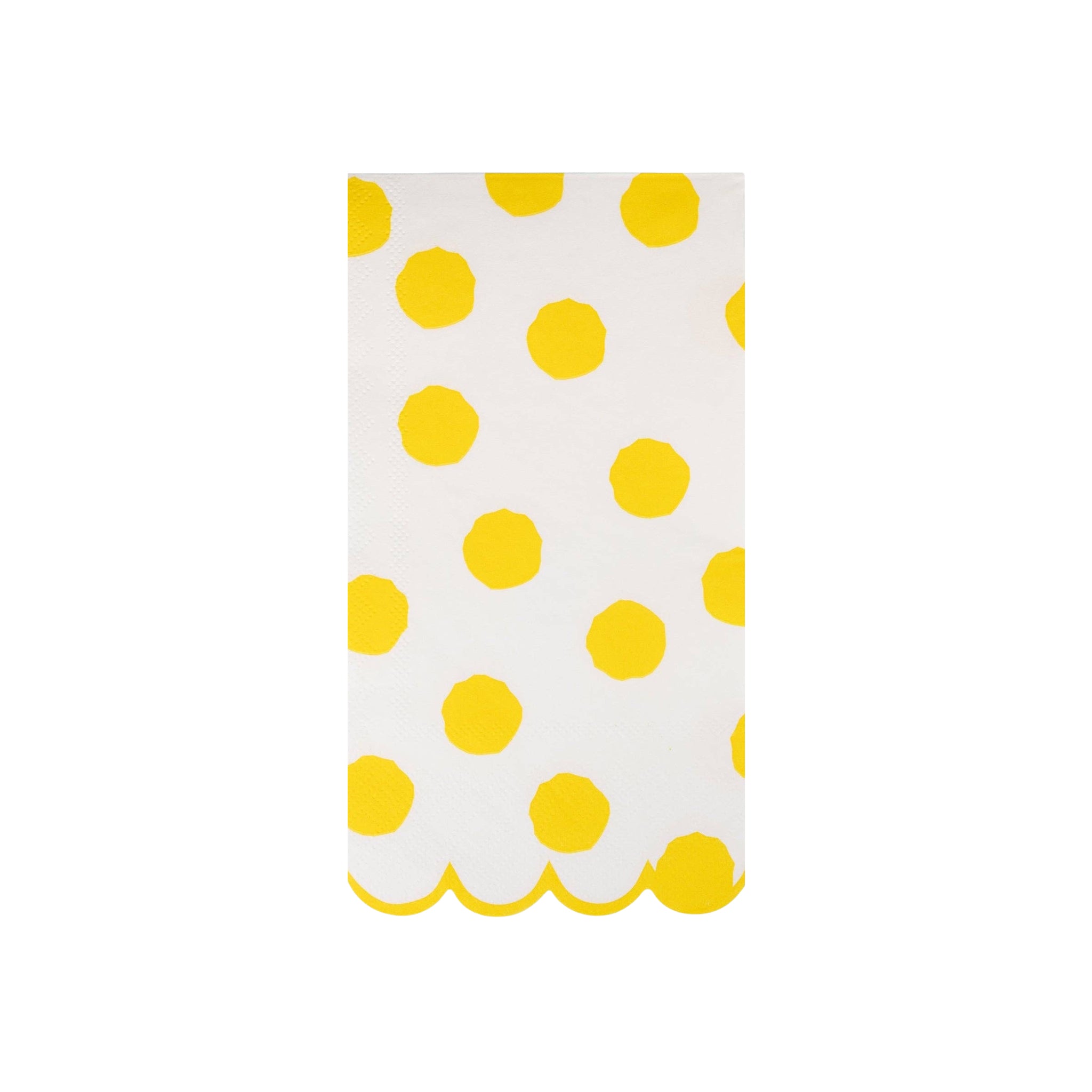 Yellow Polka Dot Dinner Napkins - bubblegum market