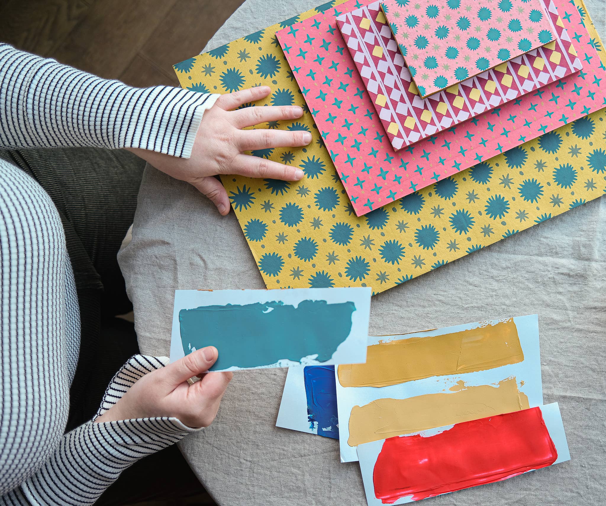 Yellow Stars Extra Large A3 Scrapbook - bubblegum market