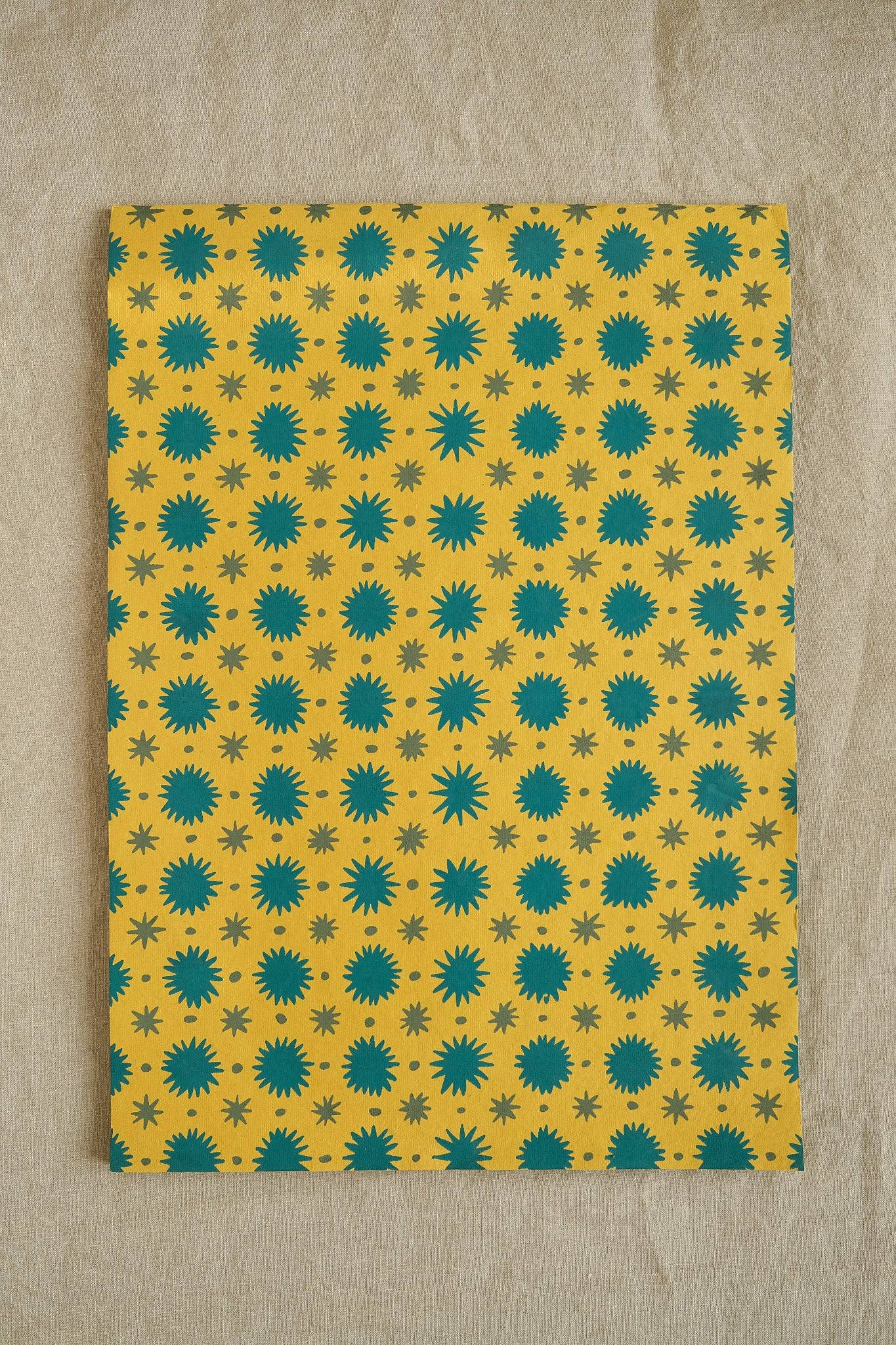 Yellow Stars Extra Large A3 Scrapbook - bubblegum market