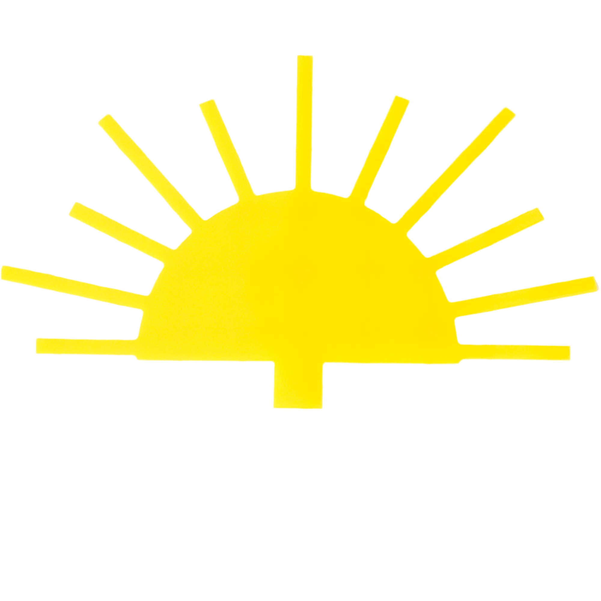 Yellow Sun Acrylic Cake Topper - bubblegum market