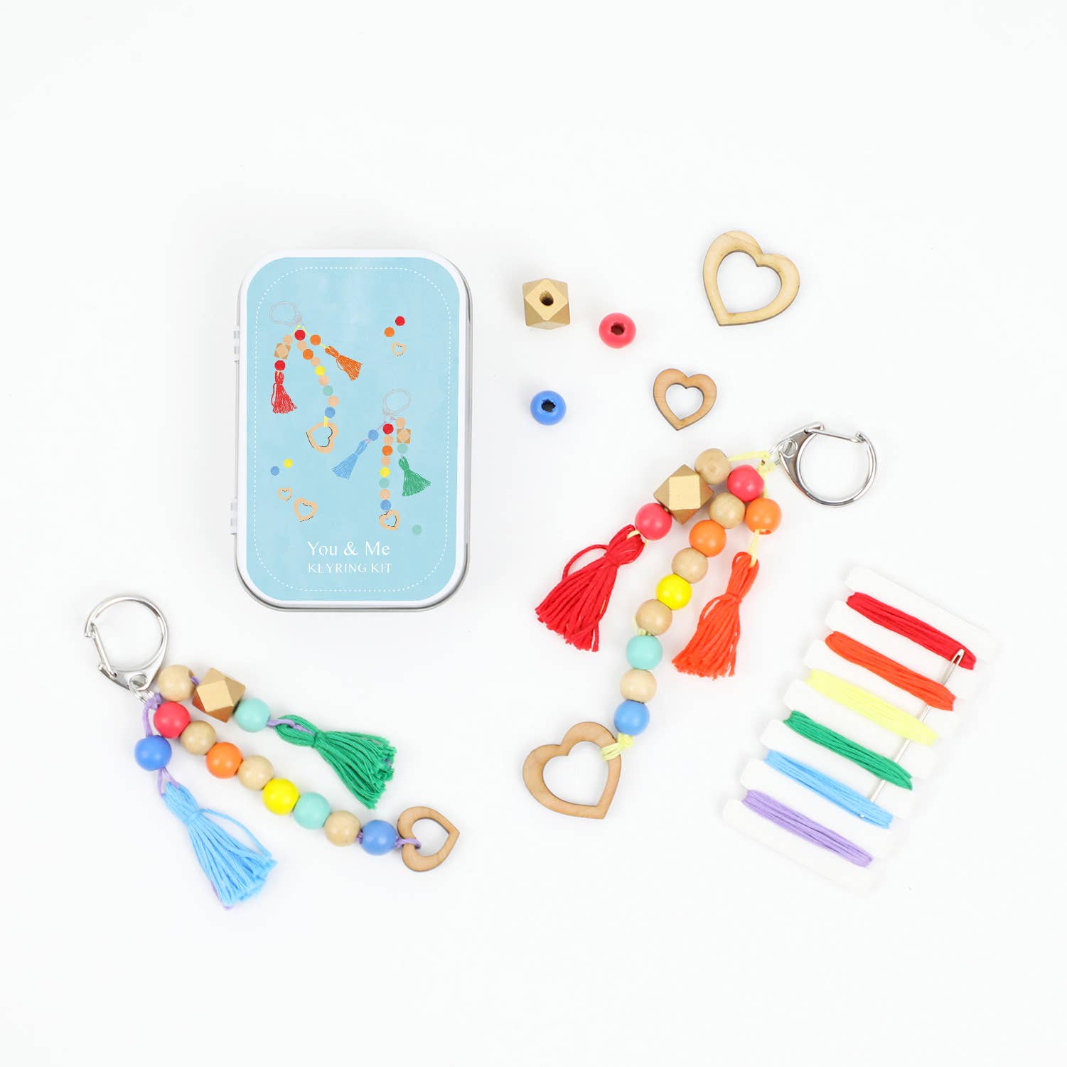 'You & Me' Tassel Keychain Kit - bubblegum market
