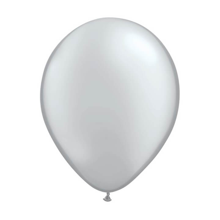 11" Metallic Silver Balloon - bubblegum market