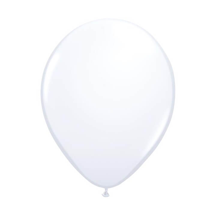 11" White Latex Balloon - bubblegum market
