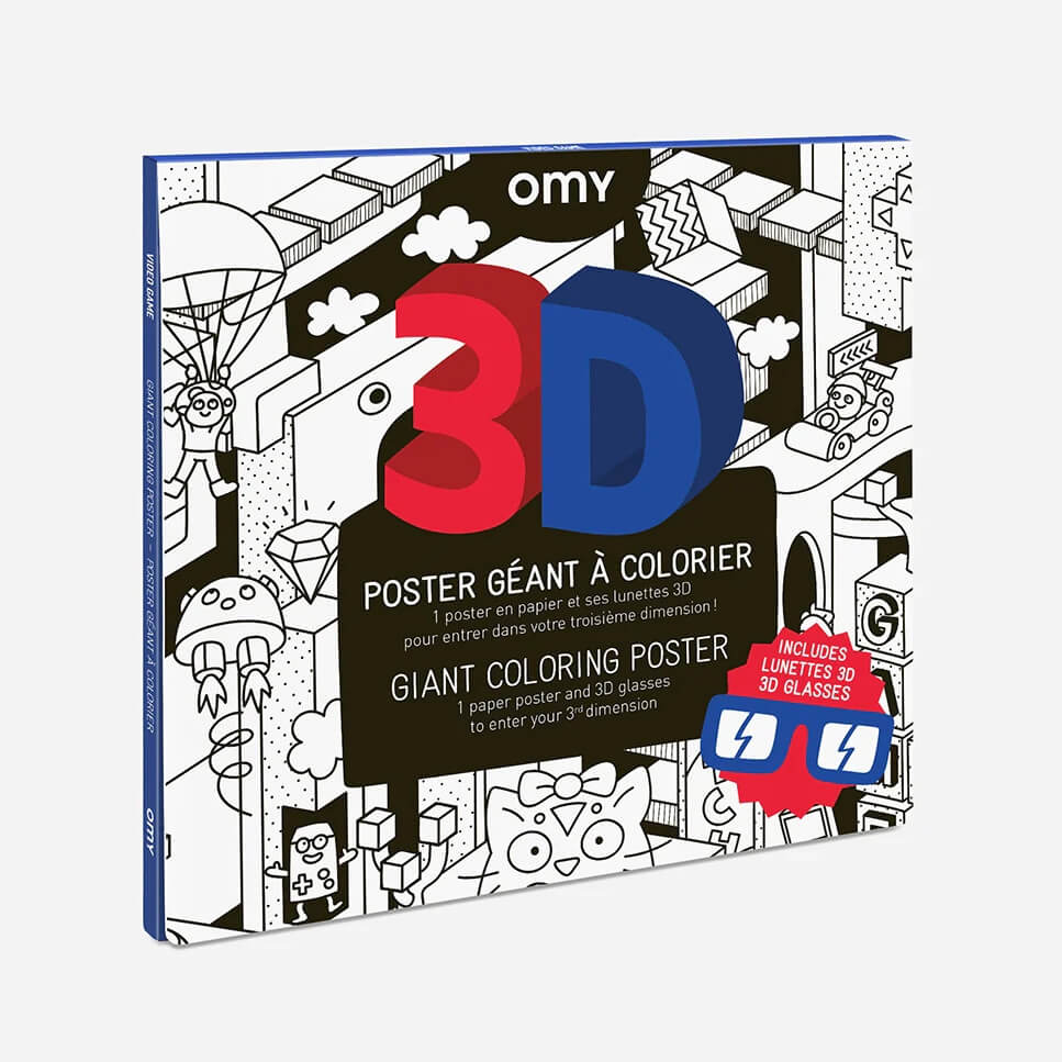3D Giant Arcade Coloring Poster - bubblegum market