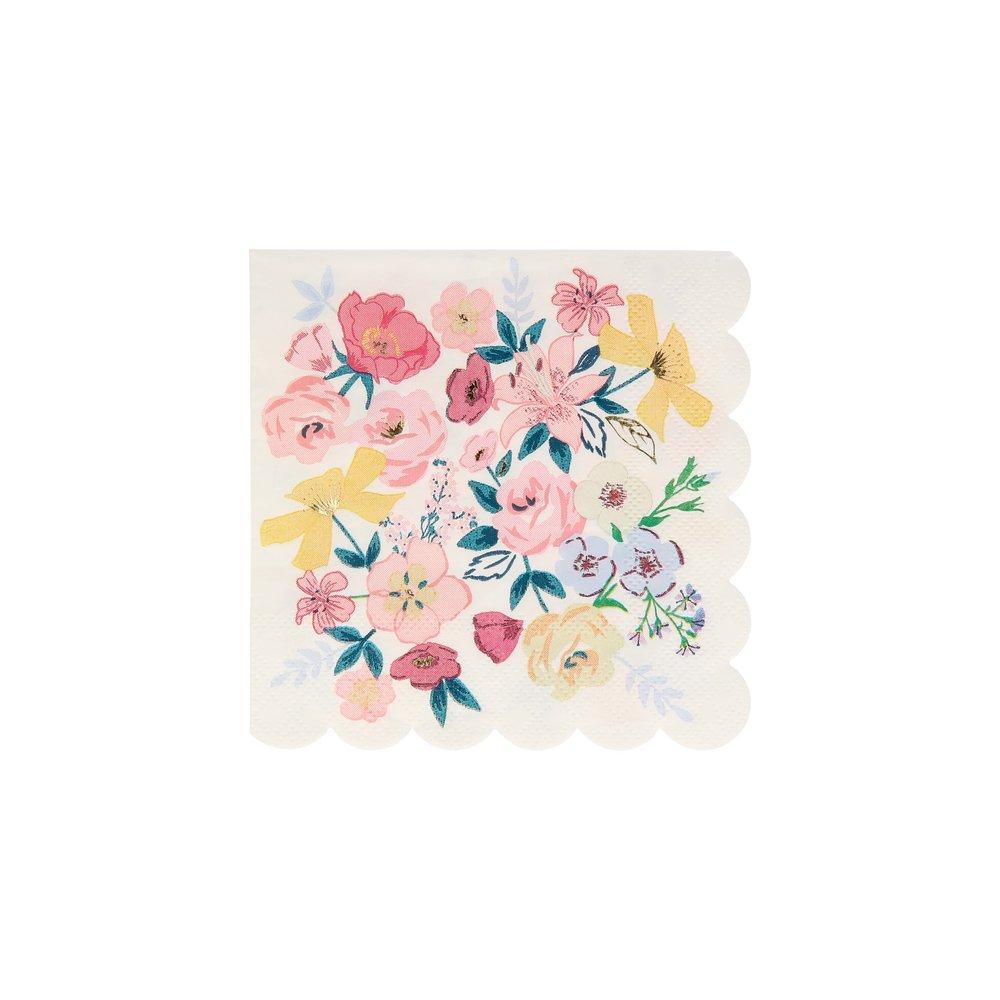 Meri-Meri-Party-Floral-English-Garden-Small-Cocktail-Napkins-Centered-Flowers-Print