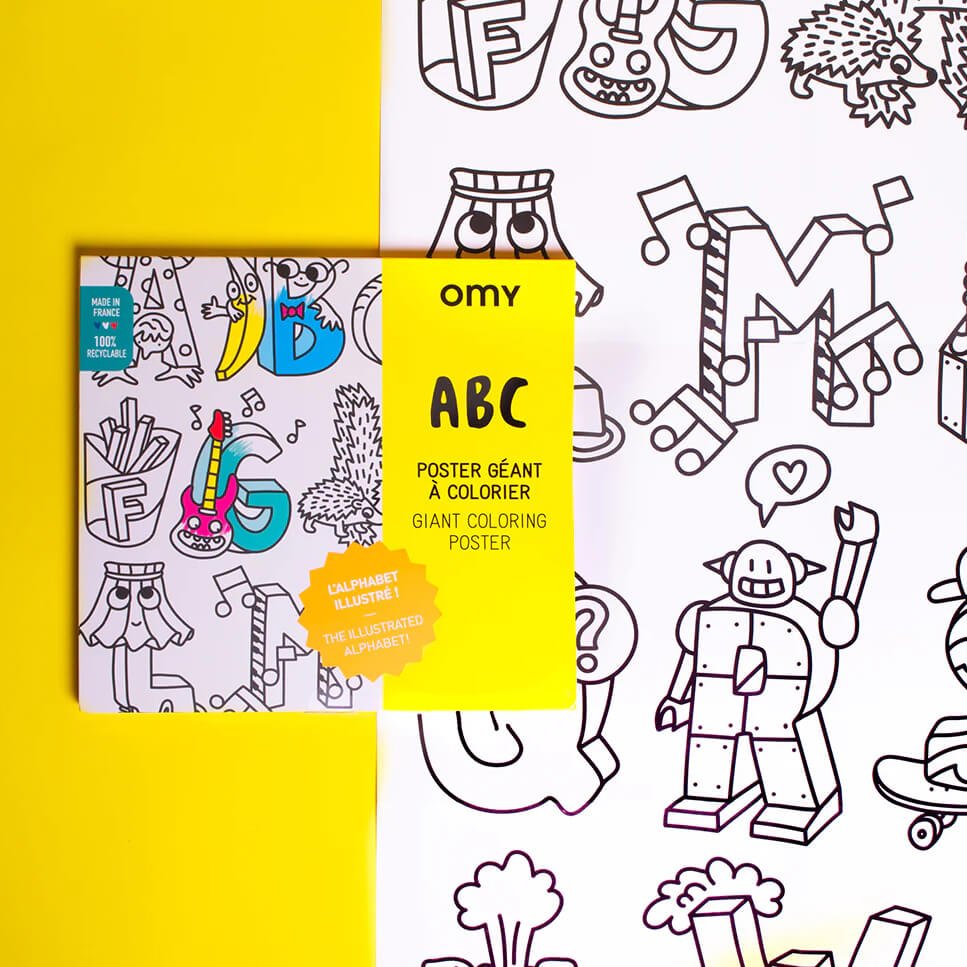 ABC Giant Coloring Poster - bubblegum market