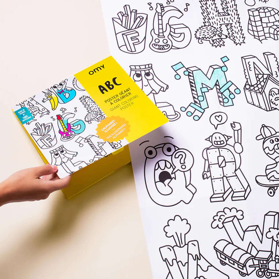 ABC Giant Coloring Poster - bubblegum market
