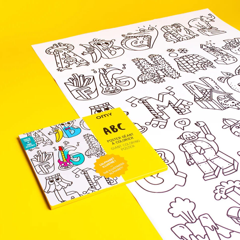 ABC Giant Coloring Poster - bubblegum market