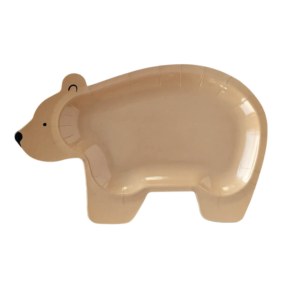 Adventure Party Bear Shaped Plates 9.5" - bubblegum market