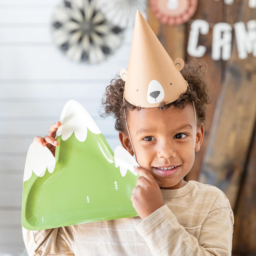 Adventure Party Mountain - Shaped Plates 10.5" - bubblegum market