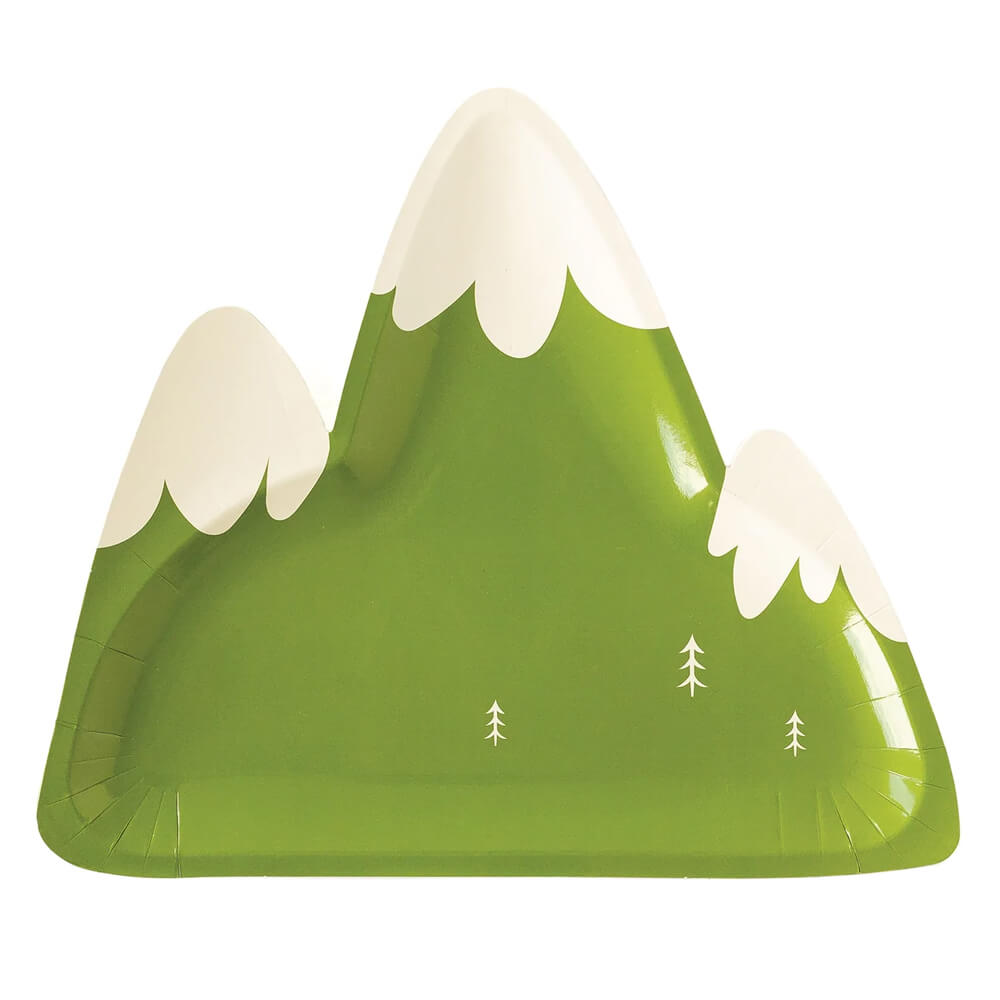 Adventure Party Mountain - Shaped Plates 10.5" - bubblegum market