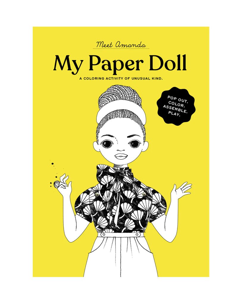 Amanda Paper Doll Coloring Kit - bubblegum market