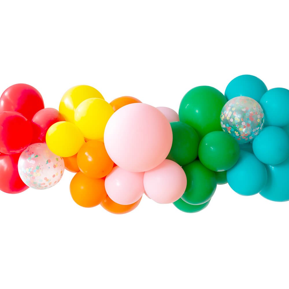 Back to School Rainbow Balloon Garland - bubblegum market