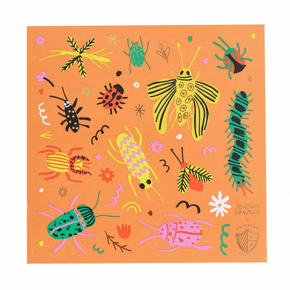 Backyard Bugs Sticker Sheets (4pk) - bubblegum market