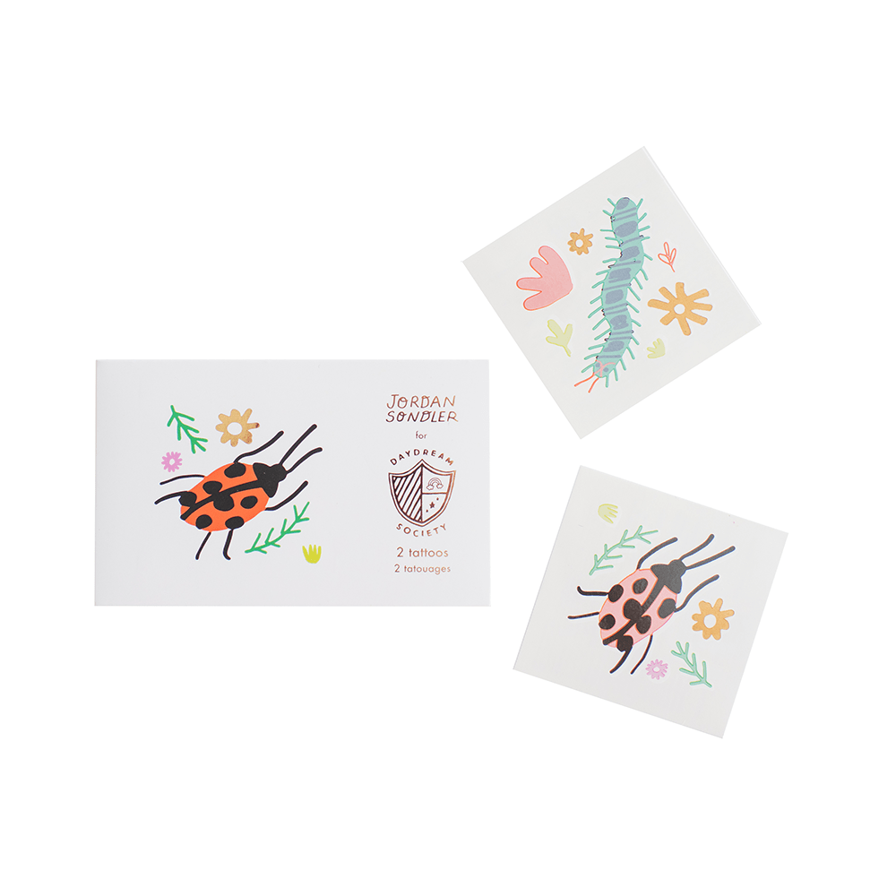 Backyard Bugs Temporary Tattoos - bubblegum market