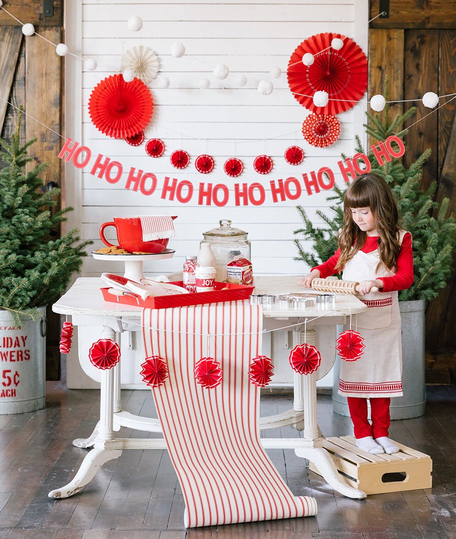 Believe Collection "Ho Ho Ho" Holiday Banner - bubblegum market