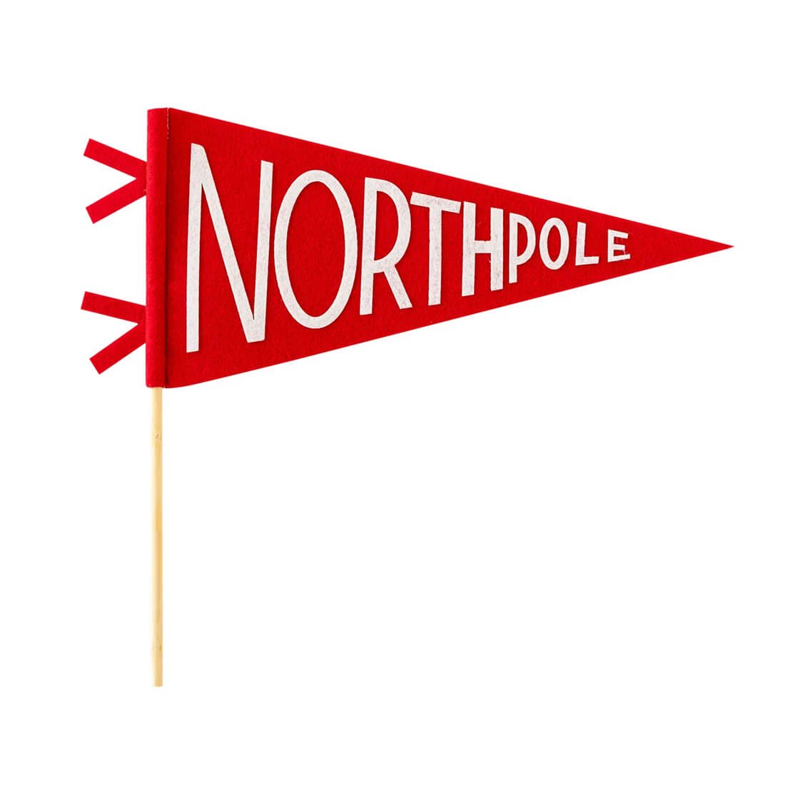 Believe North Pole Felt Pennant - bubblegum market
