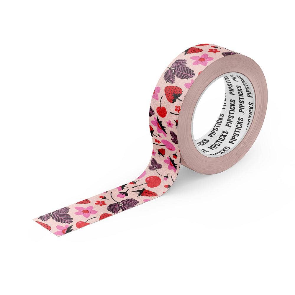 Berry Cherrific Washi Tape - bubblegum market