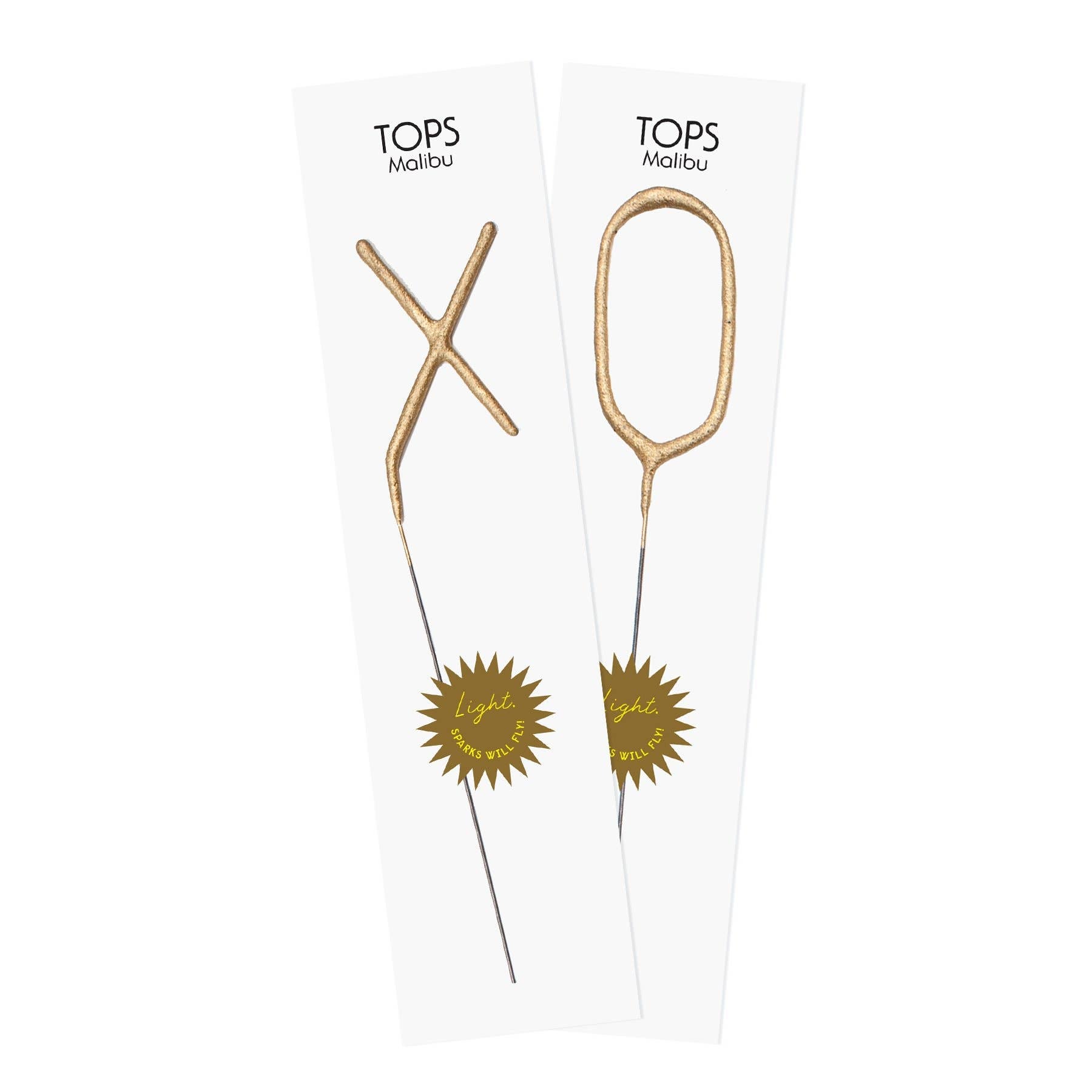 Big Golden XO Letter Sparklers - bubblegum market
