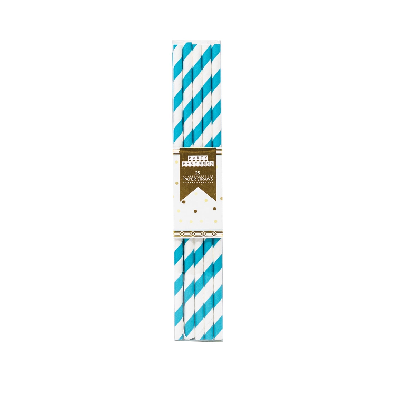 Blue Striped Paper Straws - bubblegum market