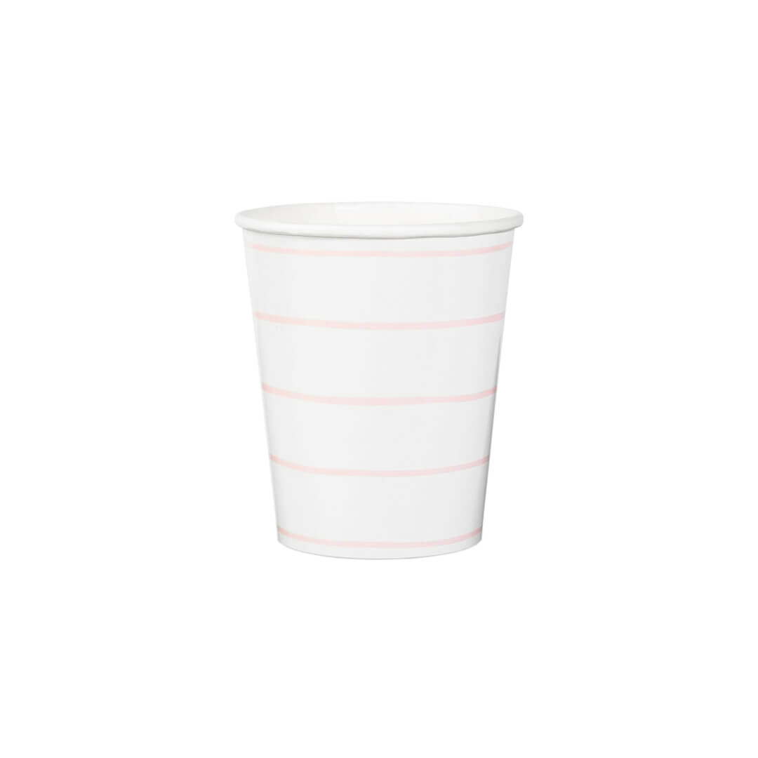 Blush Frenchie Striped Cups - bubblegum market