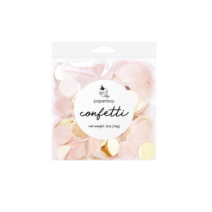 Blush & Gold Confetti - bubblegum market