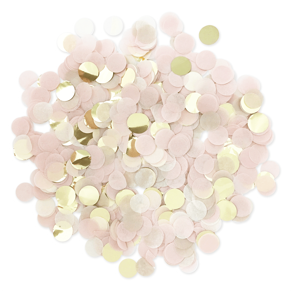 Blush & Gold Confetti - bubblegum market