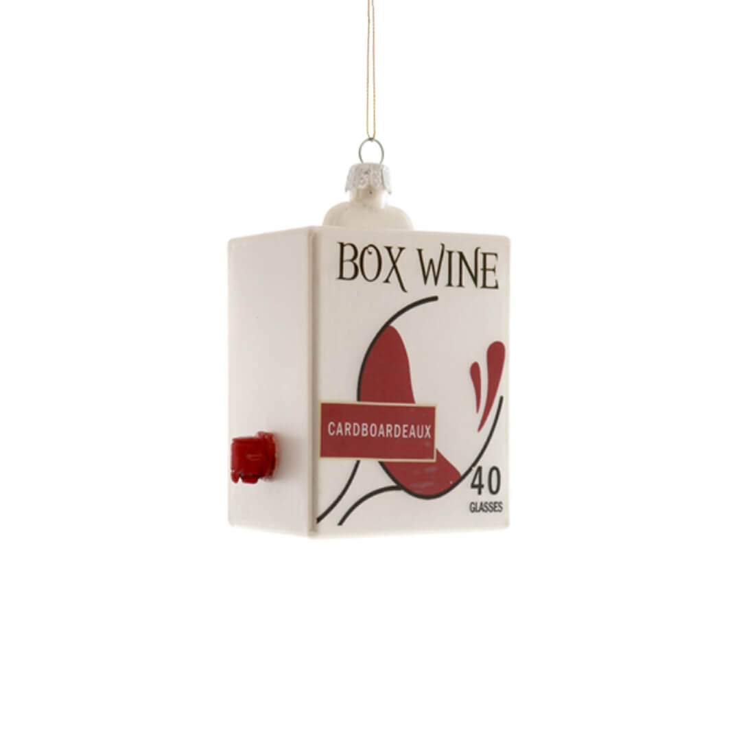 Boxed Wine Ornament 4" - bubblegum market
