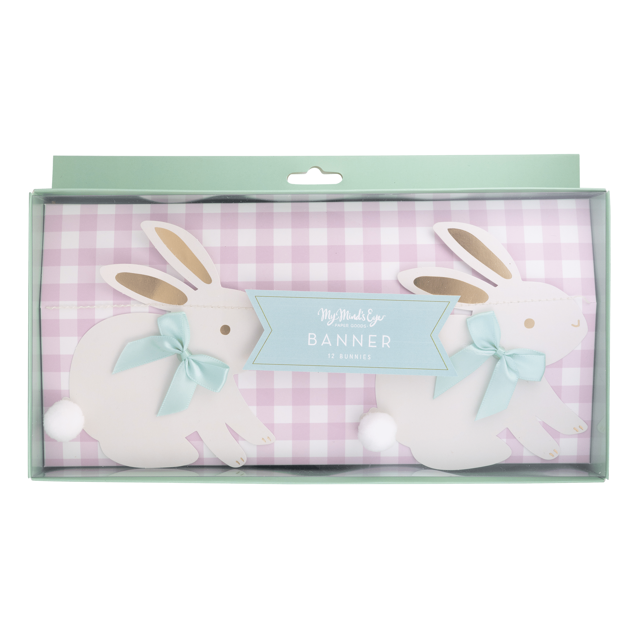 Bunnies With Bows Banner - bubblegum market