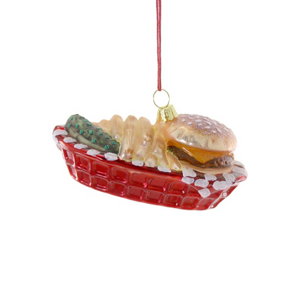 Burger Basket Ornament 4.25" - bubblegum market