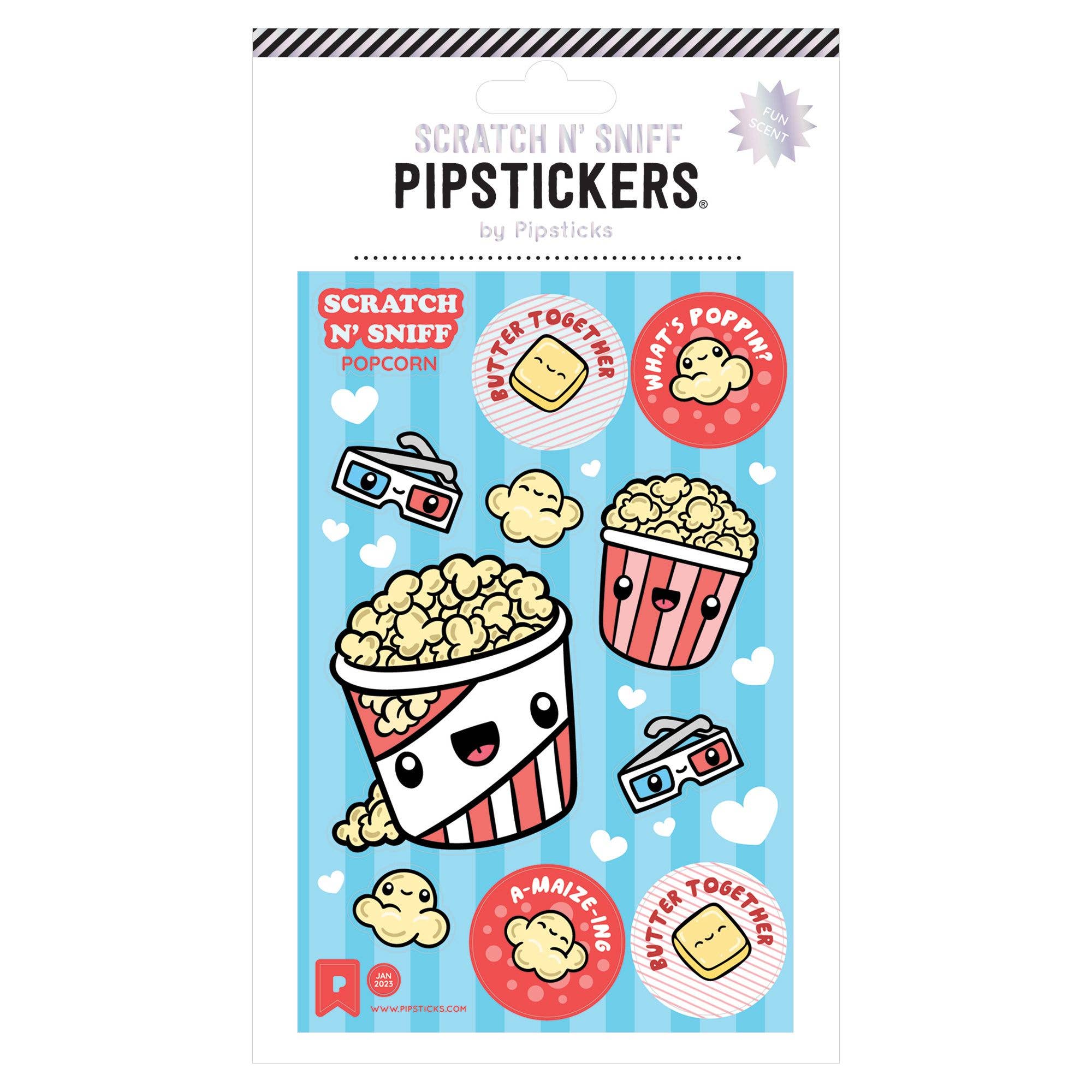 Butter Me Up Scratch 'n Sniff Stickers - bubblegum market