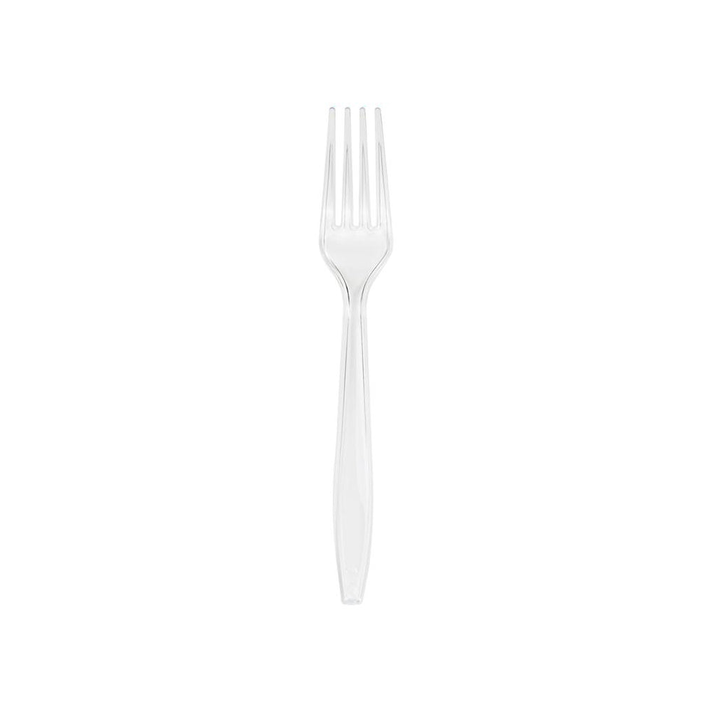 Clear Plastic Forks 24ct - bubblegum market