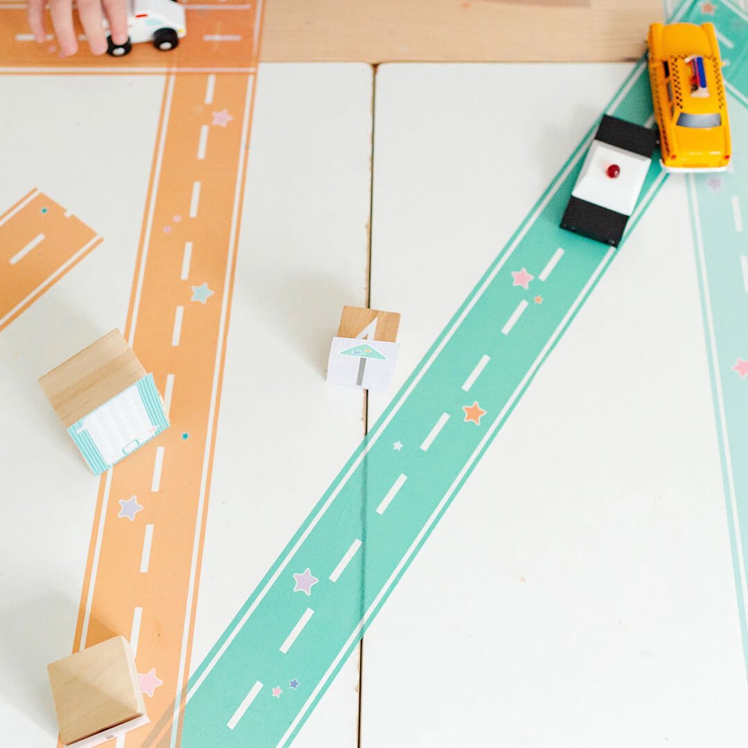 Colorful Play Road Tape (Set of 4 Rolls) - bubblegum market