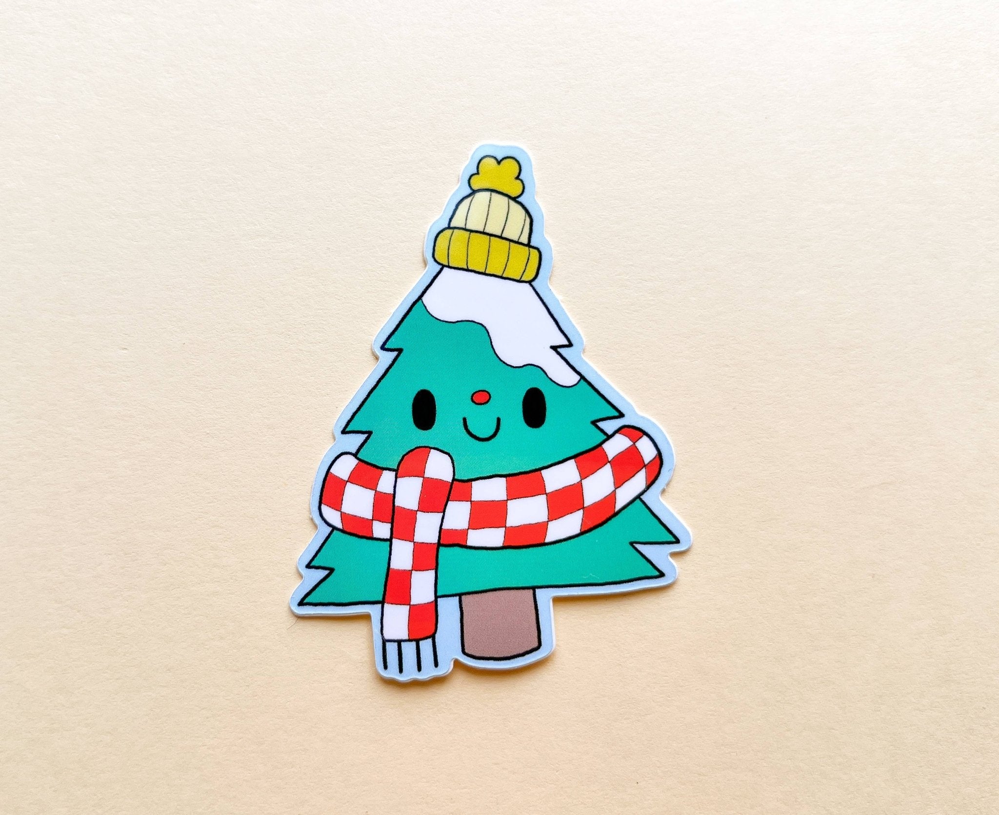 Comfy Cozy Cold Tree Vinyl Sticker - bubblegum market