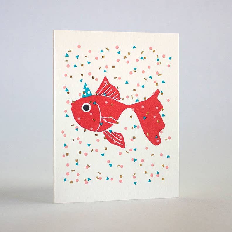 Confetti Goldfish Card - bubblegum market