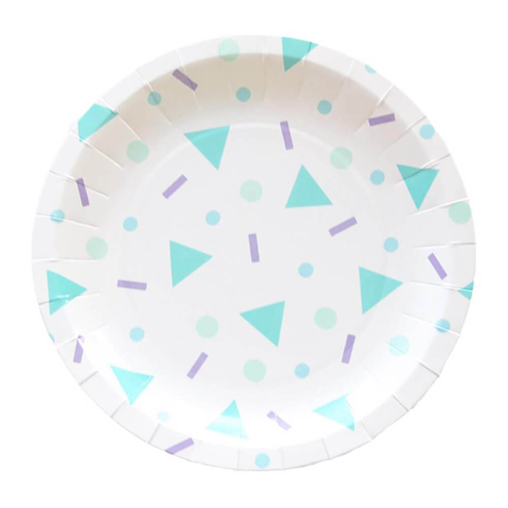 Confetti Pop Paper Plates 9in - bubblegum market