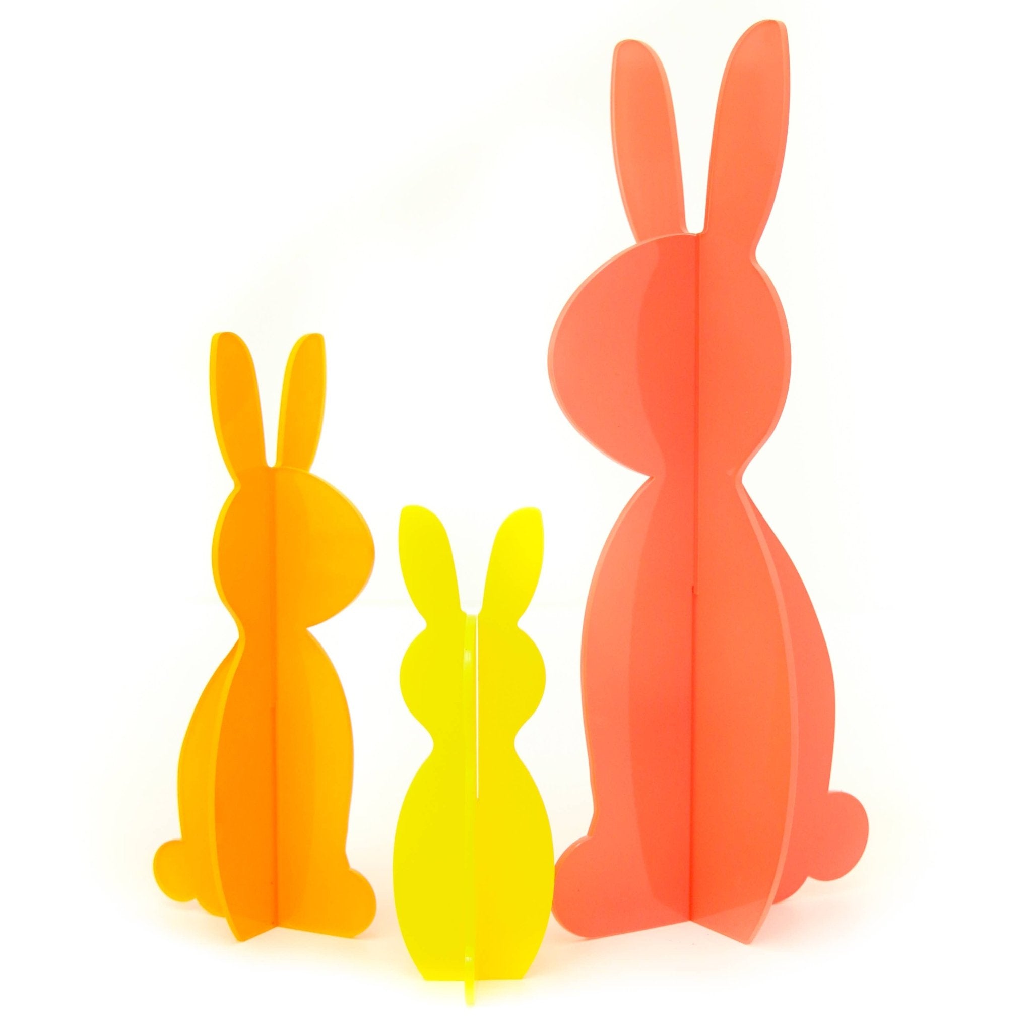 Coral Acrylic Bunny Set - bubblegum market