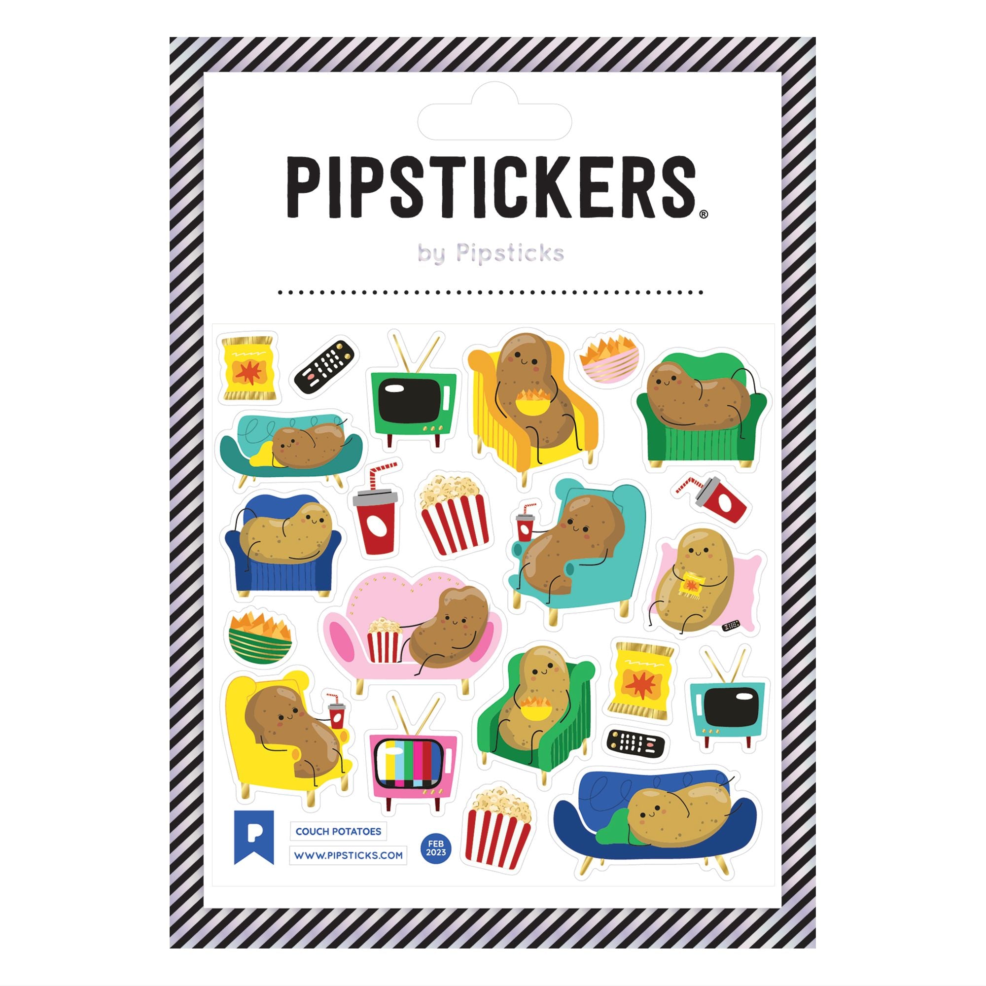 Couch Potatoes Stickers - bubblegum market