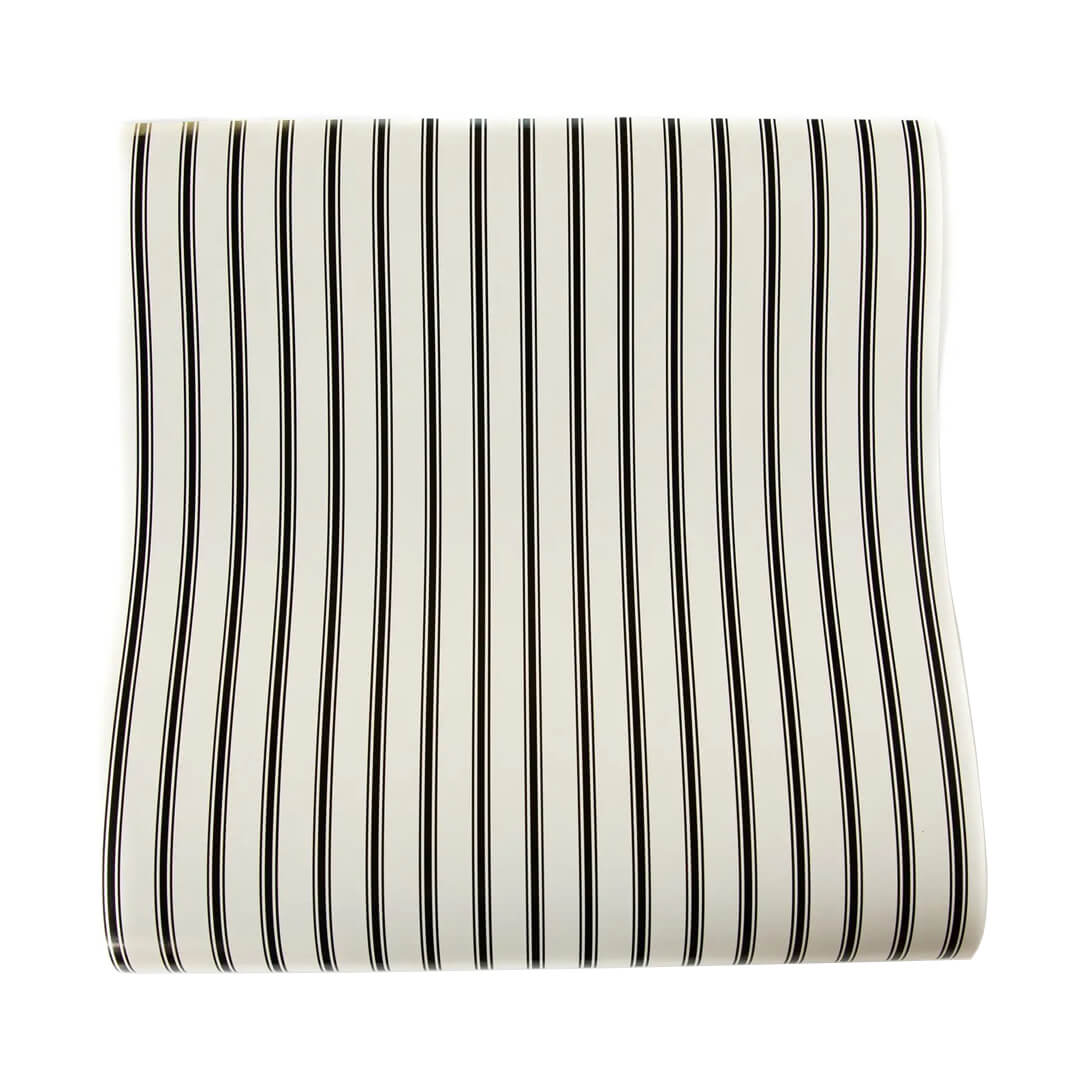 Cream with Black Stripe Table Runner - bubblegum market