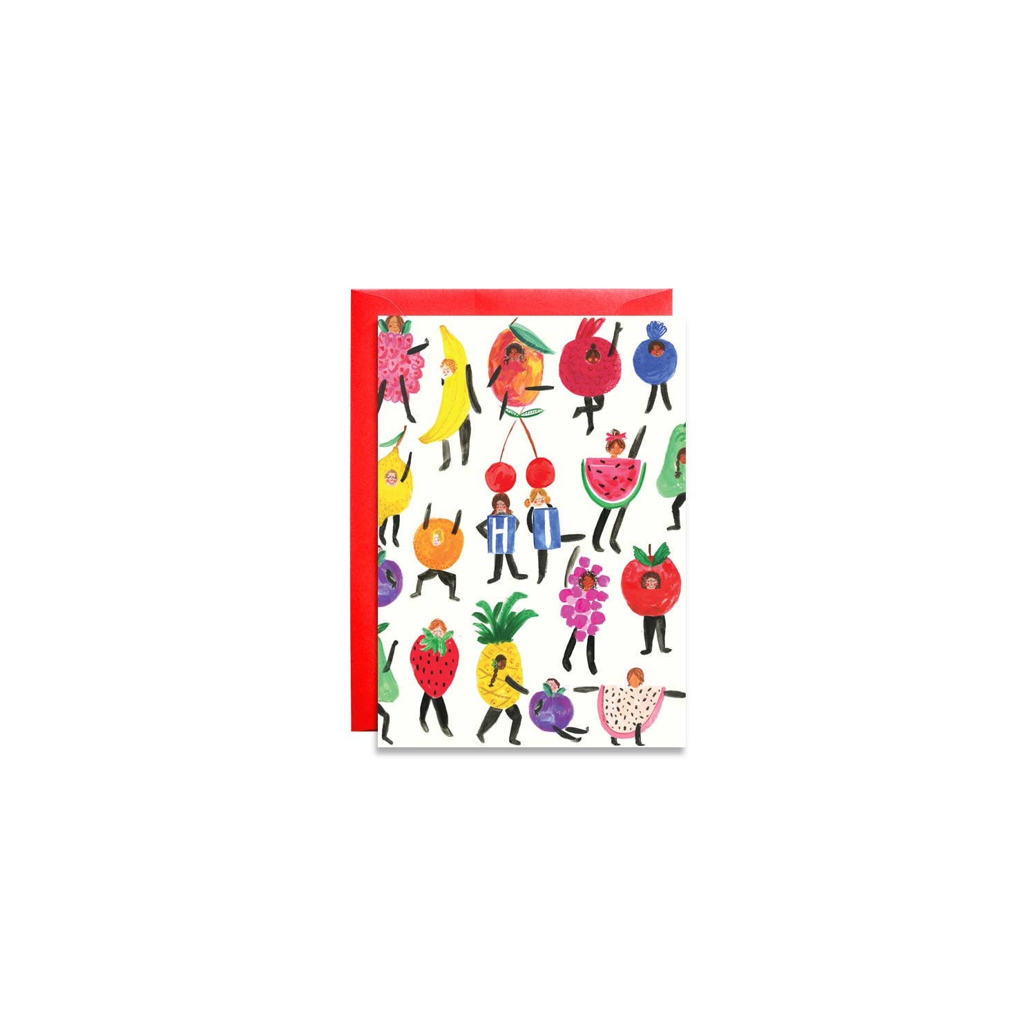 Dancing Berries Petite Card - bubblegum market