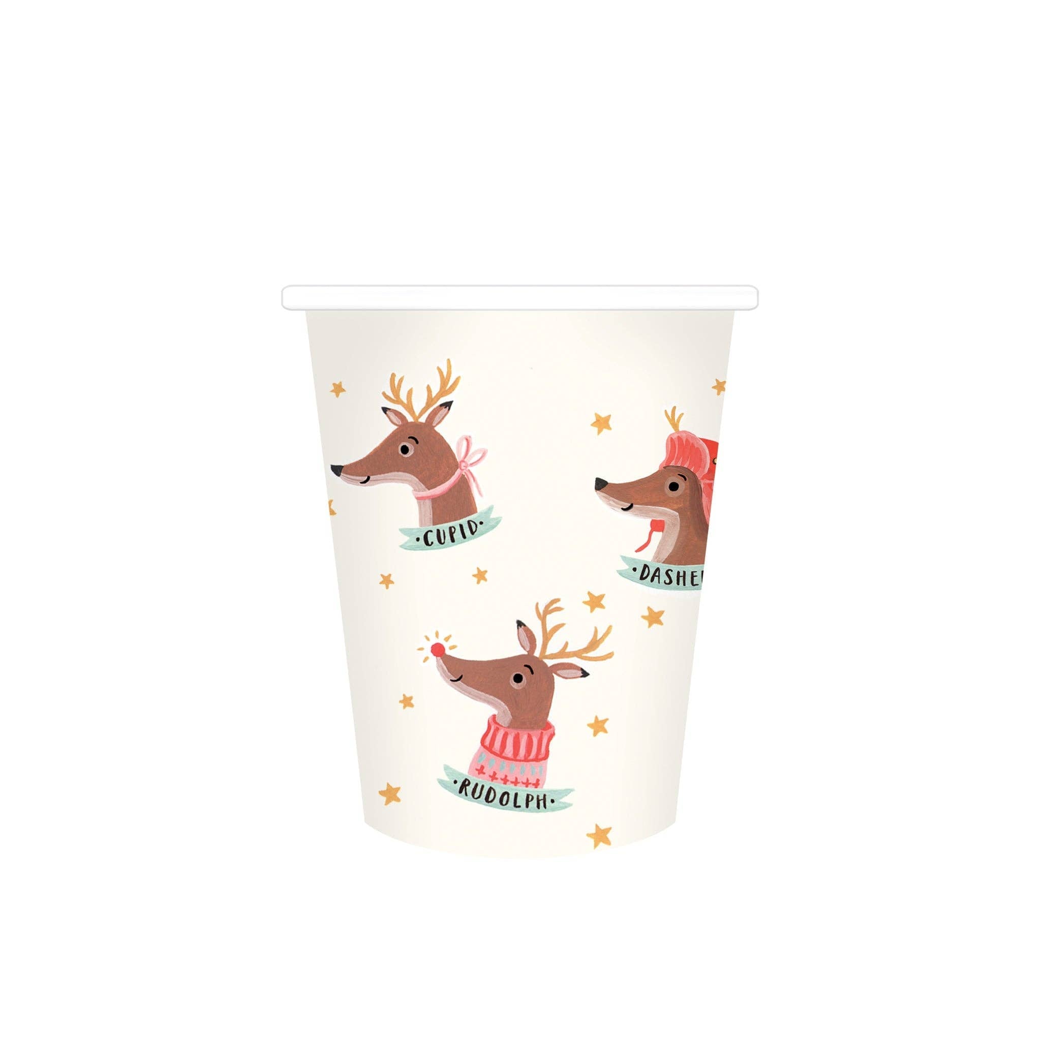 Dear Rudolph Christmas Party Cups - bubblegum market