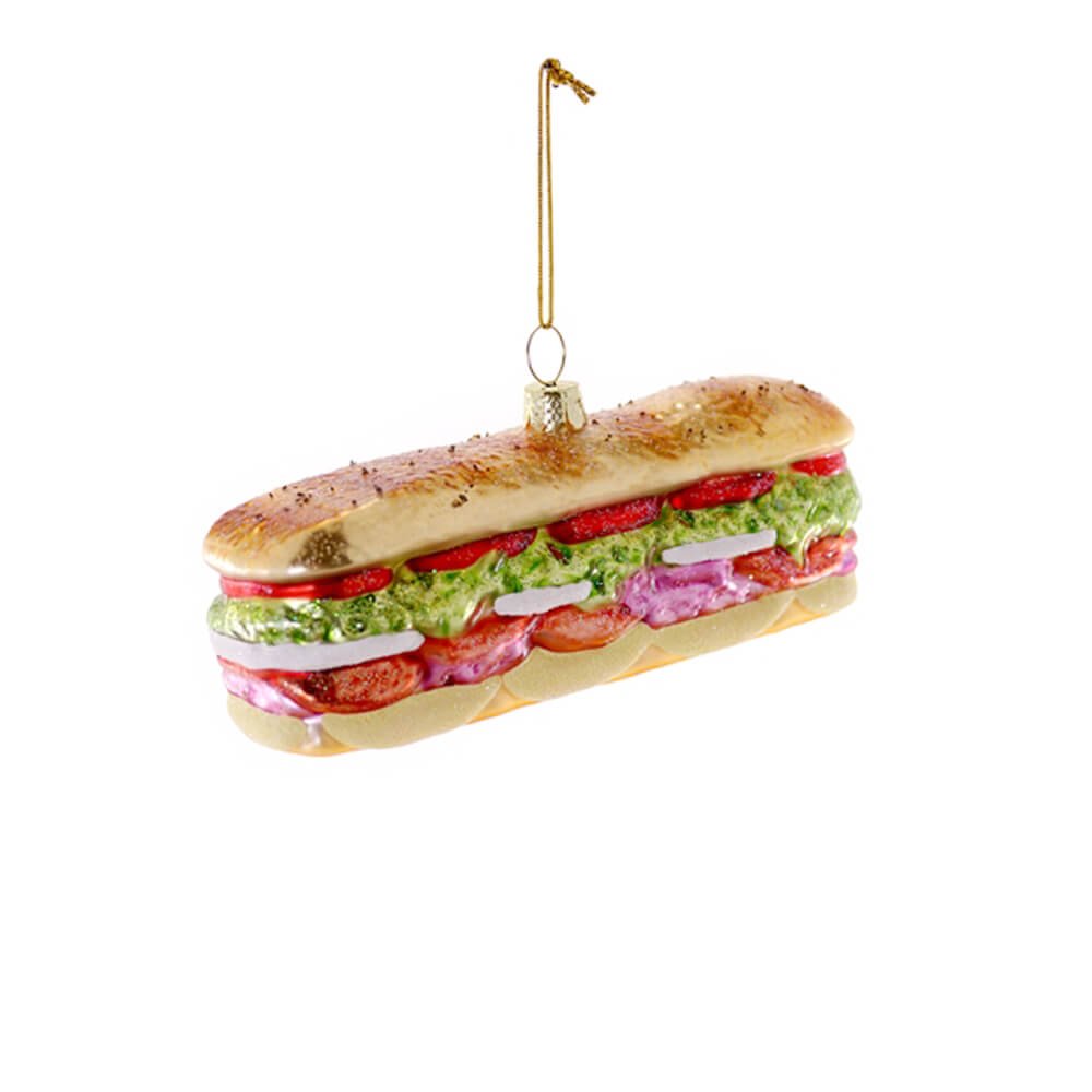 Deluxe Sub Sandwich Ornament 5" - bubblegum market